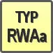 Piktogram - Typ: RWAa
